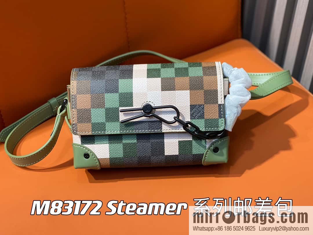 [Original order boutique] M83172 camouflage plaid mailman bag series, the new Steamer series mailman bag M81783 is the New Classics series