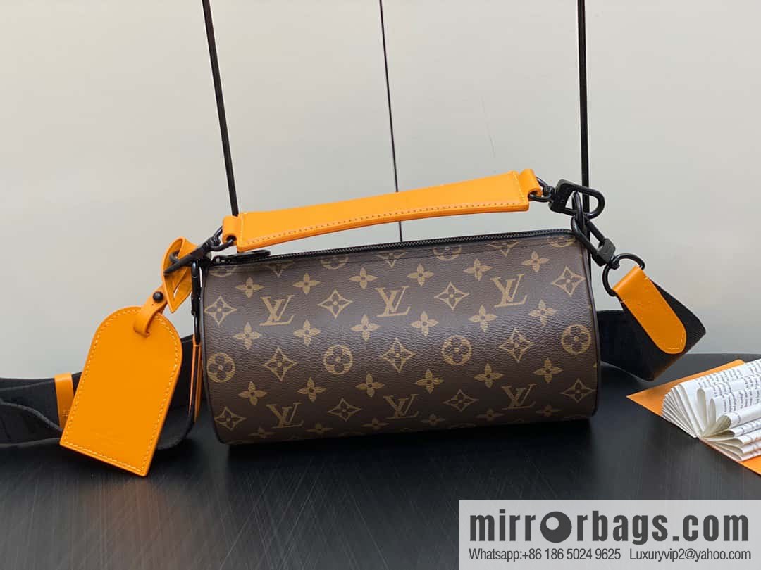[Original order boutique] M46796 monogram cylinder bag men's bag series, this Soft Polochon small handbag