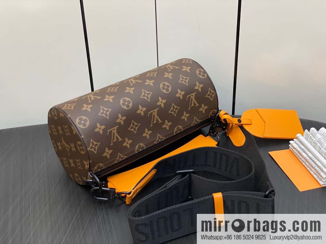 [Original order boutique] M46796 monogram cylinder bag men's bag series, this Soft Polochon small handbag