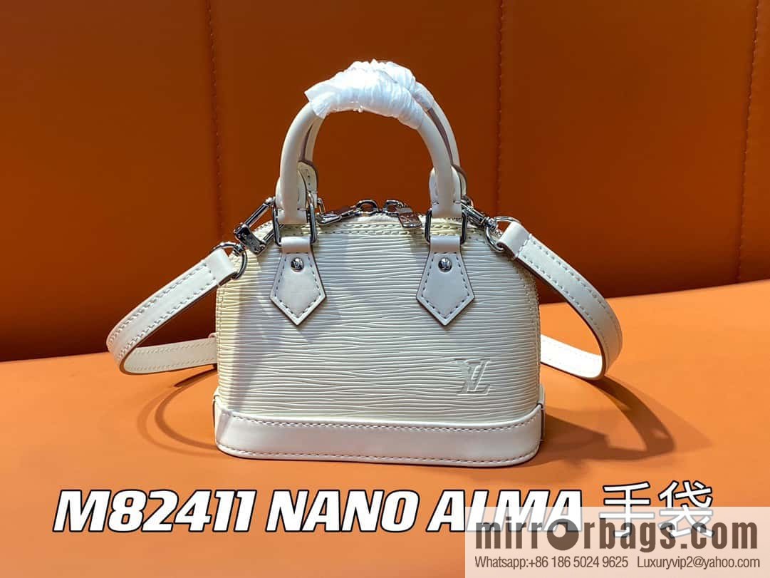 [Original order boutique] M81945 beige epi shell bag series NANO ALMA handbag M82411 Nano Alma handbag