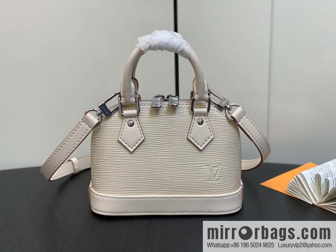 [Original order boutique] M81945 beige epi shell bag series NANO ALMA handbag M82411 Nano Alma handbag