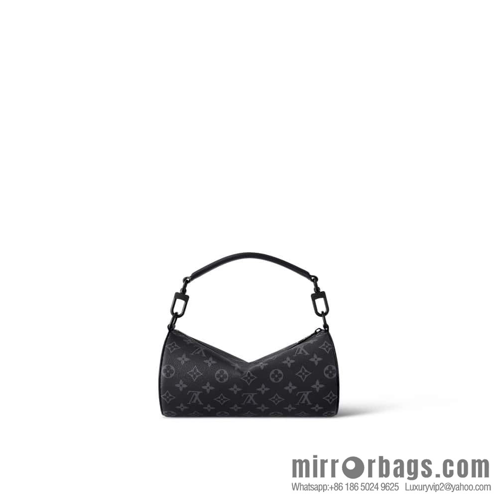[Original order boutique] M46796 black flower, cylinder bag men's bag series, this Soft Polochon small handbag.