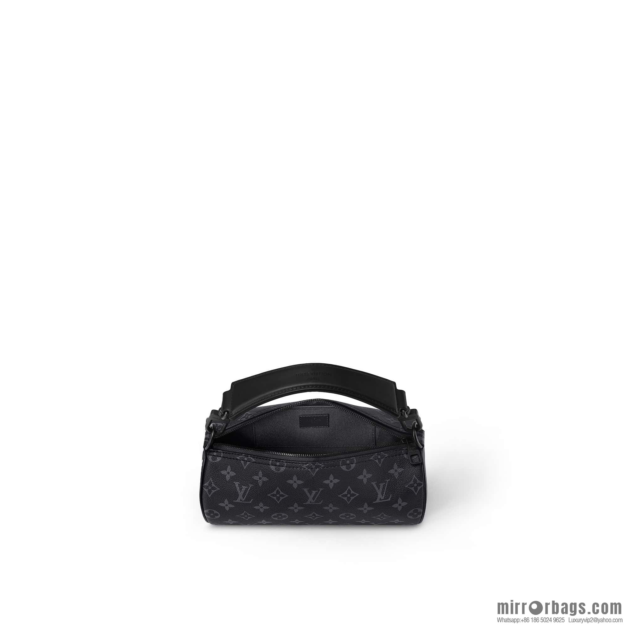 [Original order boutique] M46796 black flower, cylinder bag men's bag series, this Soft Polochon small handbag.