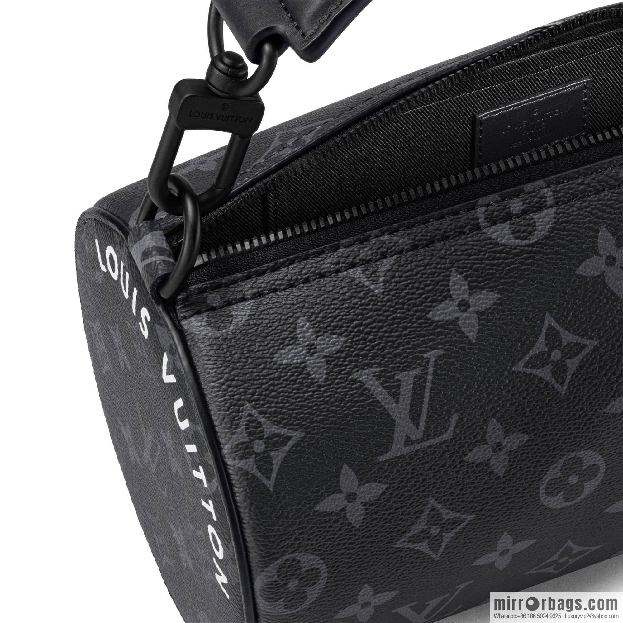 [Original order boutique] M46796 black flower, cylinder bag men's bag series, this Soft Polochon small handbag.