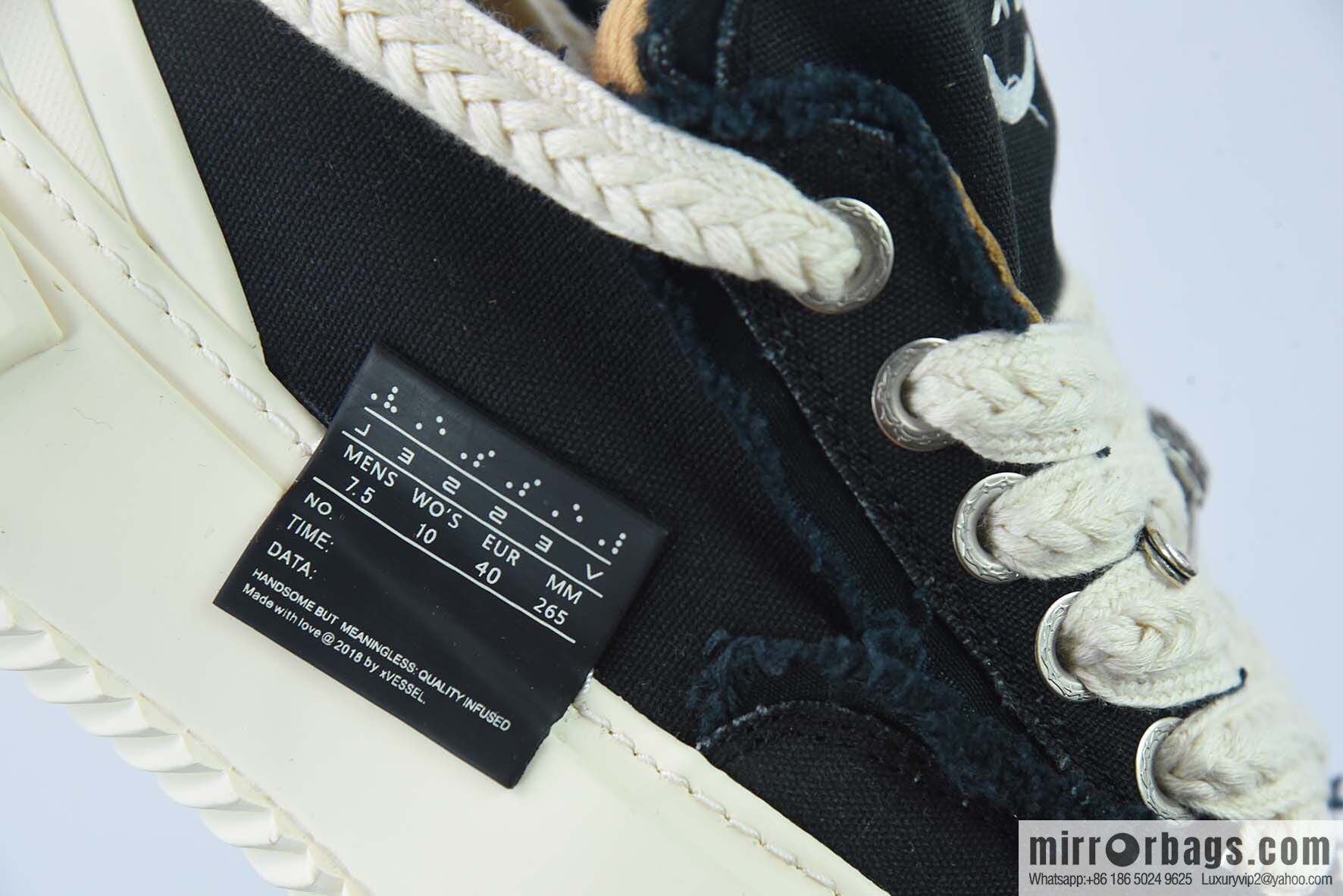 OUY50405270D xVESSEEL Wu Jianhao G.O.P 2.0 Classic low-top canvas bread shoes