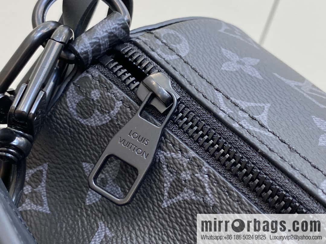 [Original order boutique] M46796 black flower, cylinder bag men's bag series, this Soft Polochon small handbag.