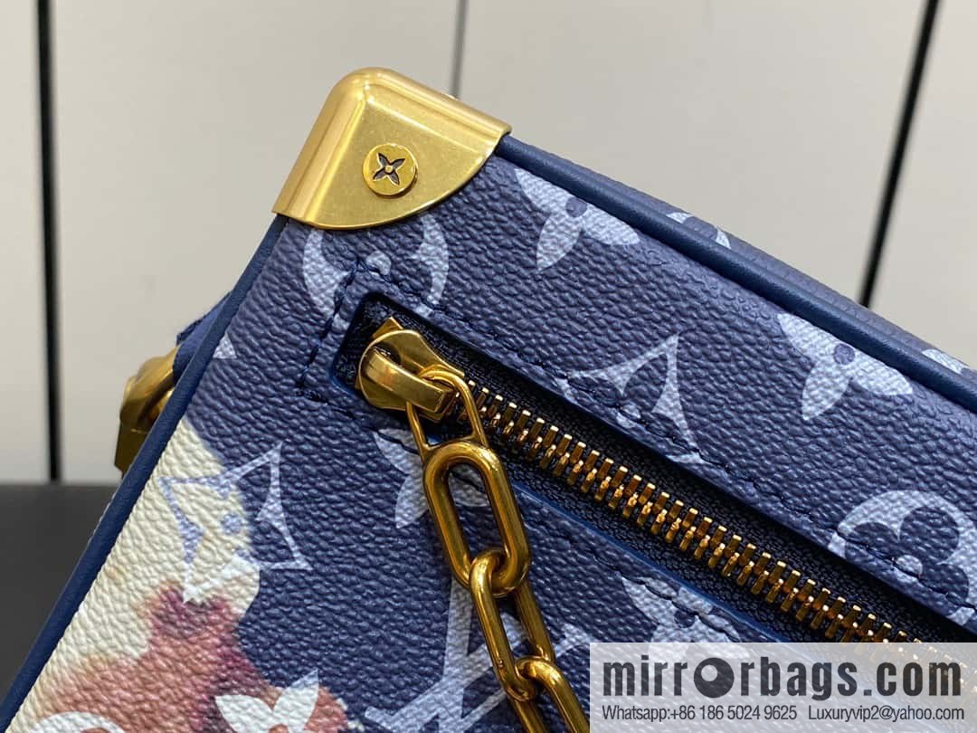 [Original order boutique] M23731 blue flame, box box series M44480 This Mini Soft Trunk handbag