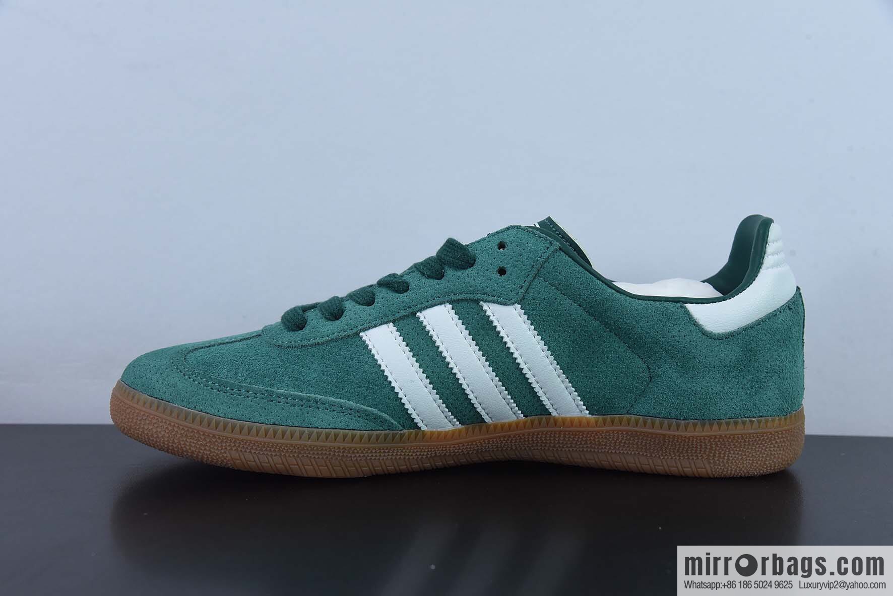 Adidas Samba OG Grey, Green, Samba Fur Vintage Casual Board Shoes SKU: HP7902