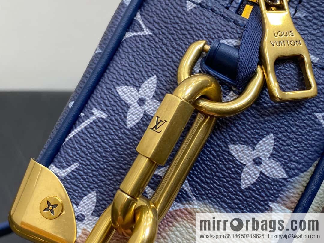 [Original order boutique] M23731 blue flame, box box series M44480 This Mini Soft Trunk handbag
