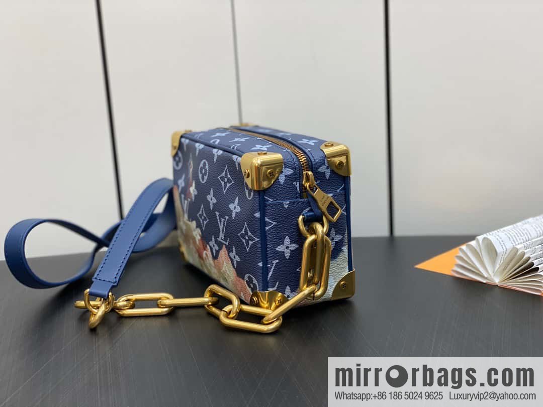 [Original order boutique] M23731 blue flame, box box series M44480 This Mini Soft Trunk handbag
