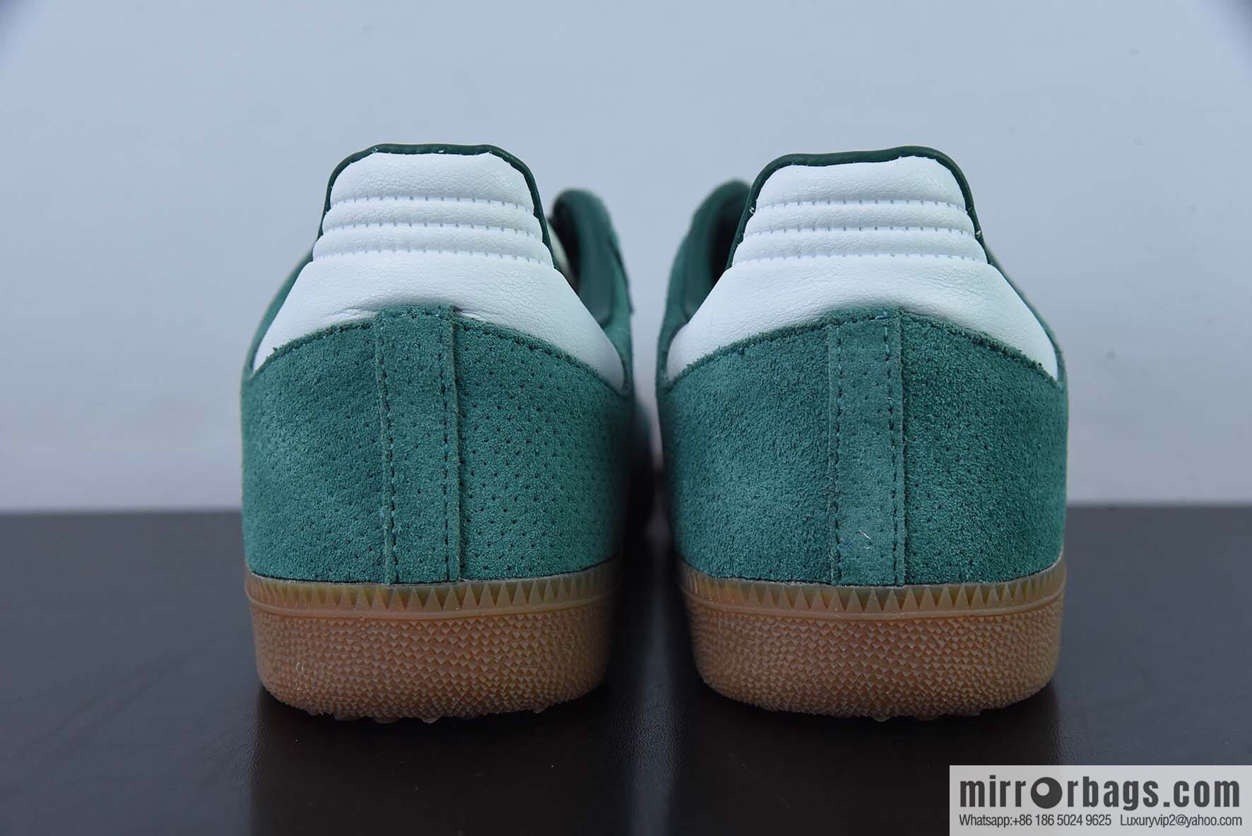 Adidas Samba OG Grey, Green, Samba Fur Vintage Casual Board Shoes SKU: HP7902