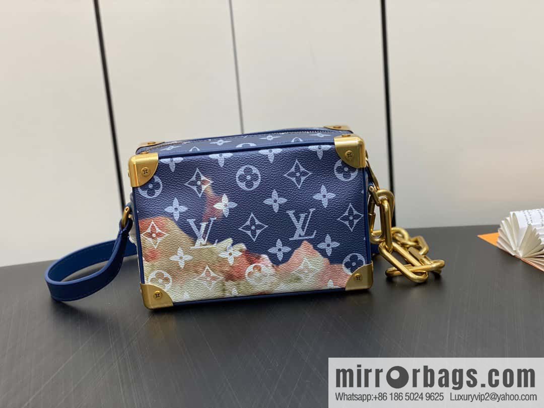 [Original order boutique] M23731 blue flame, box box series M44480 This Mini Soft Trunk handbag