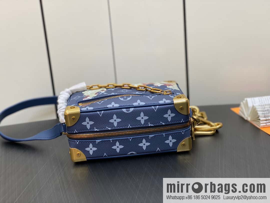 [Original order boutique] M23731 blue flame, box box series M44480 This Mini Soft Trunk handbag