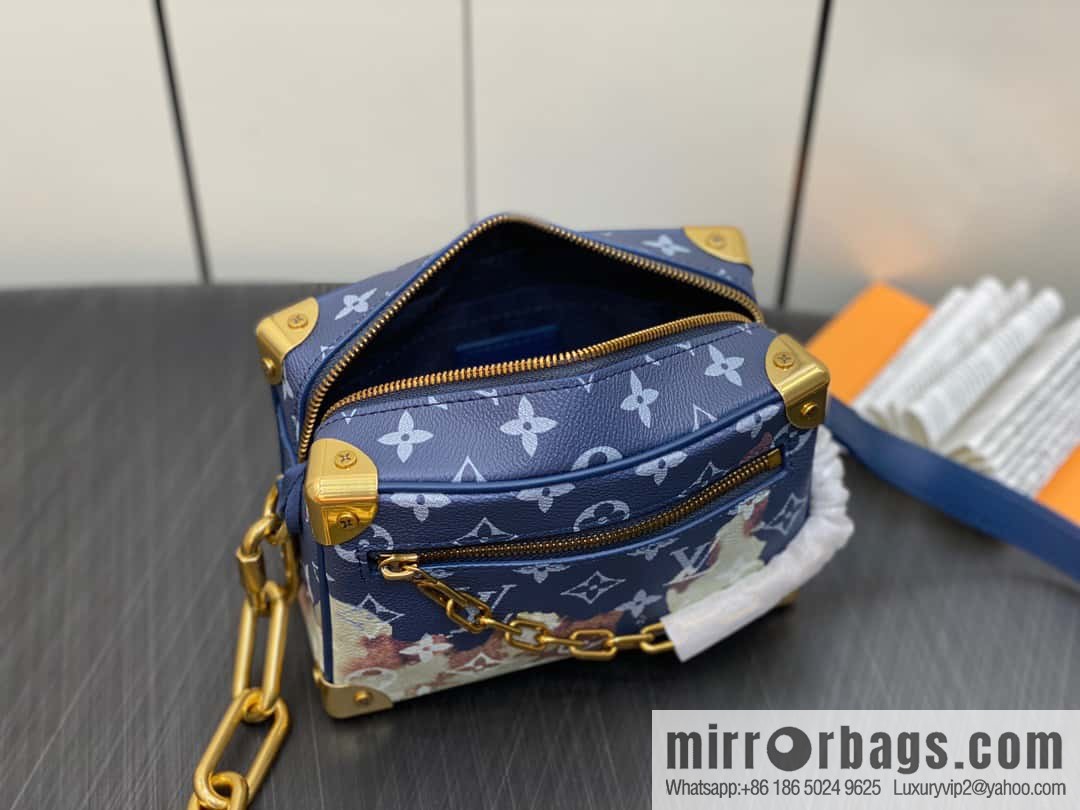 [Original order boutique] M23731 blue flame, box box series M44480 This Mini Soft Trunk handbag