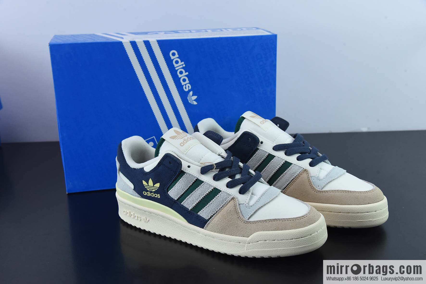 Adidas originals Forum 84 Low Adidas White Brown Sports Casual Shoes Item No. GW4332