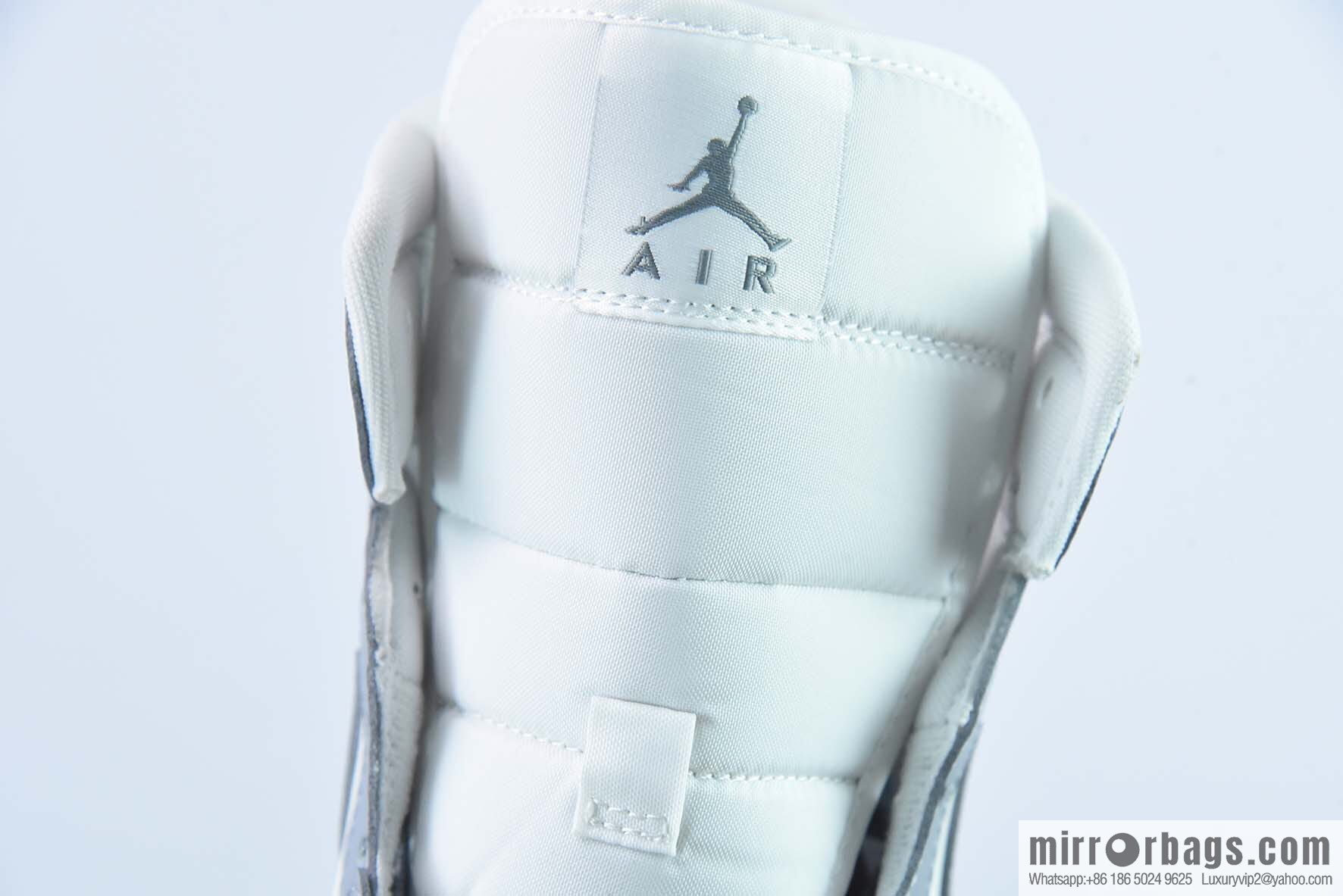 Air Jordan 1 Mid Gray and White Small Dior 2.0 Middle Series Item Number: BQ6472-115