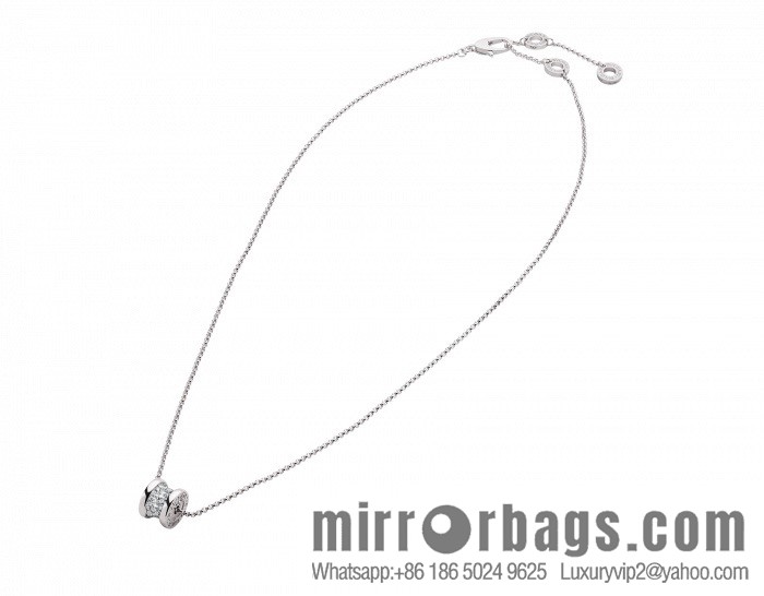 ☀️BVLGARI B. ZERO1 Full Diamond Small Waist Mini Size Necklace