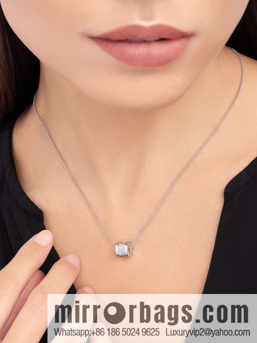☀️BVLGARI B. ZERO1 Full Diamond Small Waist Mini Size Necklace