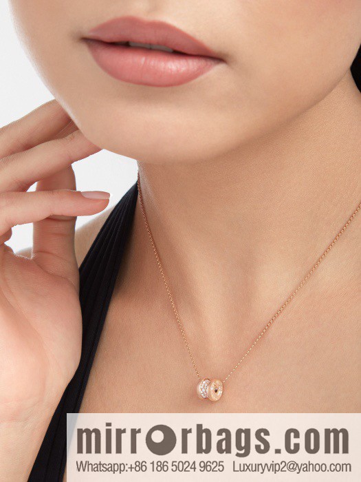 ☀️BVLGARI B. ZERO1 Full Diamond Small Waist Mini Size Necklace