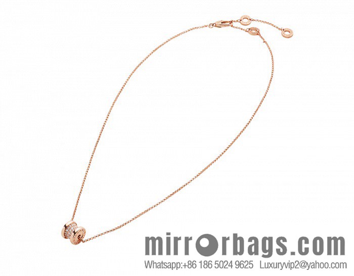 ☀️BVLGARI B. ZERO1 Full Diamond Small Waist Mini Size Necklace