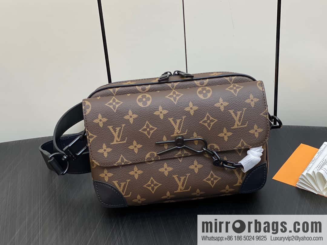 [Original single boutique] M46795 monogram men's bag messenger bag series Steamer messenger bag