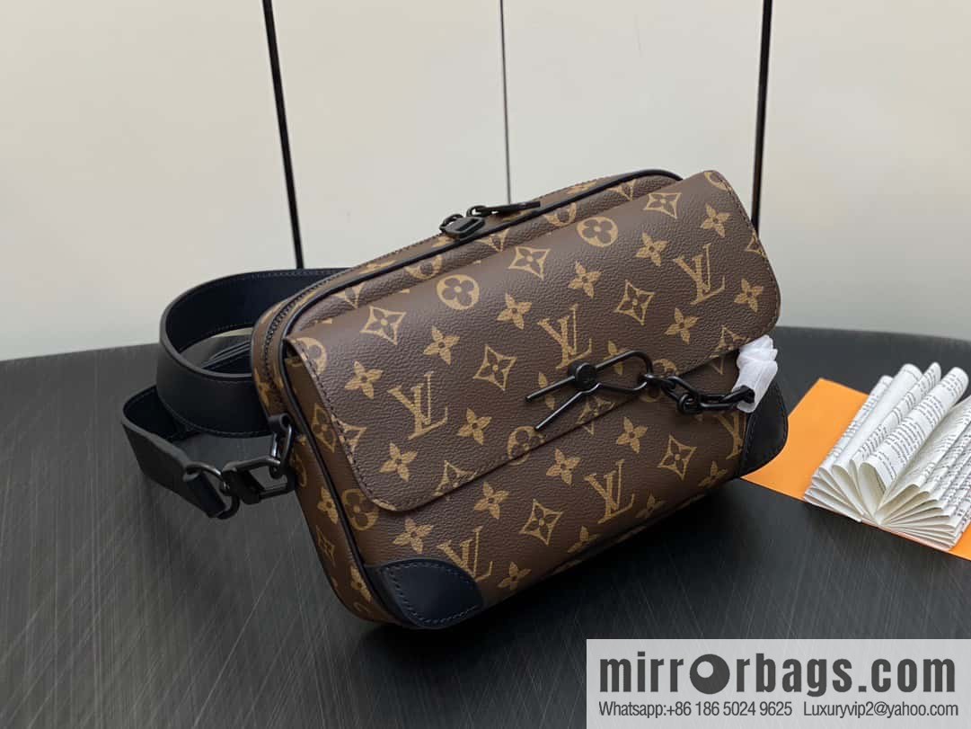 [Original single boutique] M46795 monogram men's bag messenger bag series Steamer messenger bag