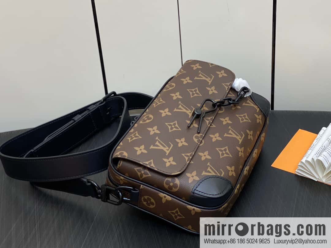 [Original single boutique] M46795 monogram men's bag messenger bag series Steamer messenger bag