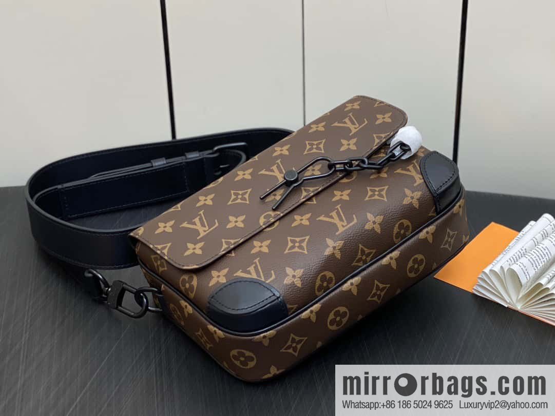 [Original single boutique] M46795 monogram men's bag messenger bag series Steamer messenger bag