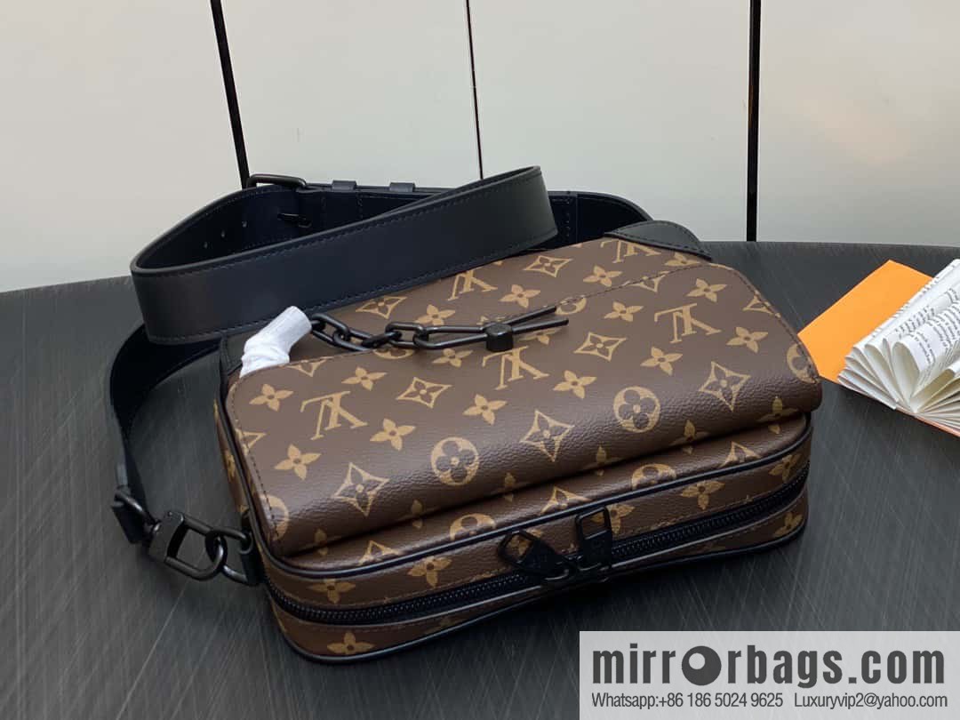 [Original single boutique] M46795 monogram men's bag messenger bag series Steamer messenger bag