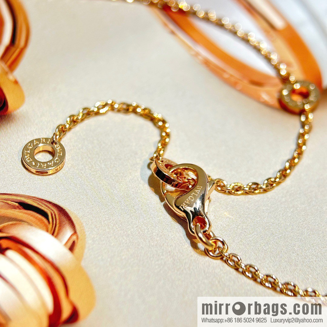 ☀️BVLGARI B. ZERO1 Full Diamond Small Waist Large Necklace