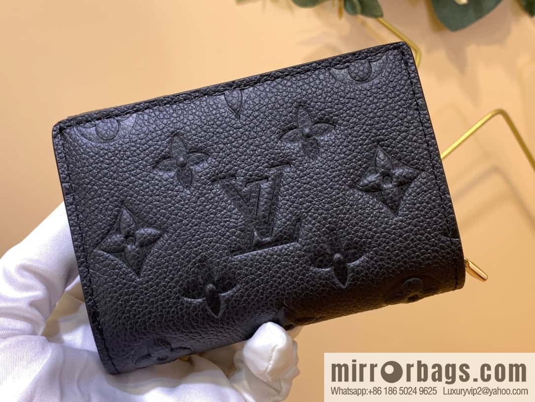 [Metis short wallet - all steel hardware] M80880 black (embossed) M80880 MÉTIS short wallet