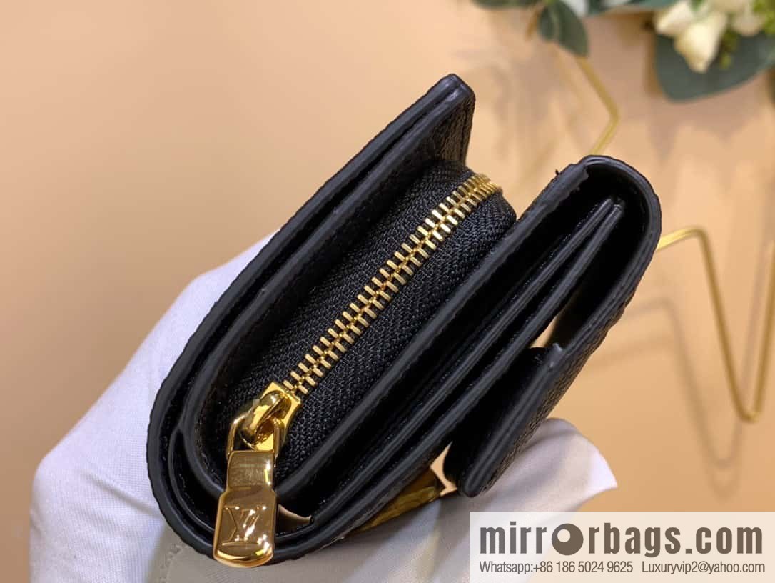[Metis short wallet - all steel hardware] M80880 black (embossed) M80880 MÉTIS short wallet