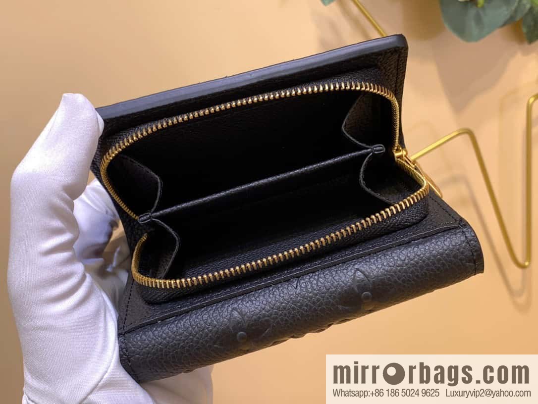 [Metis short wallet - all steel hardware] M80880 black (embossed) M80880 MÉTIS short wallet