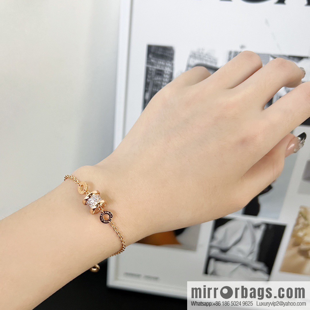 ☀️BVLGARI B. ZERO1 Full Diamond Small Waist Bracelet