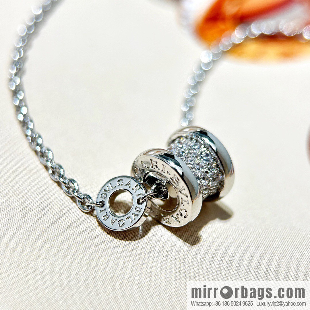 ☀️BVLGARI B. ZERO1 Full Diamond Small Waist Bracelet