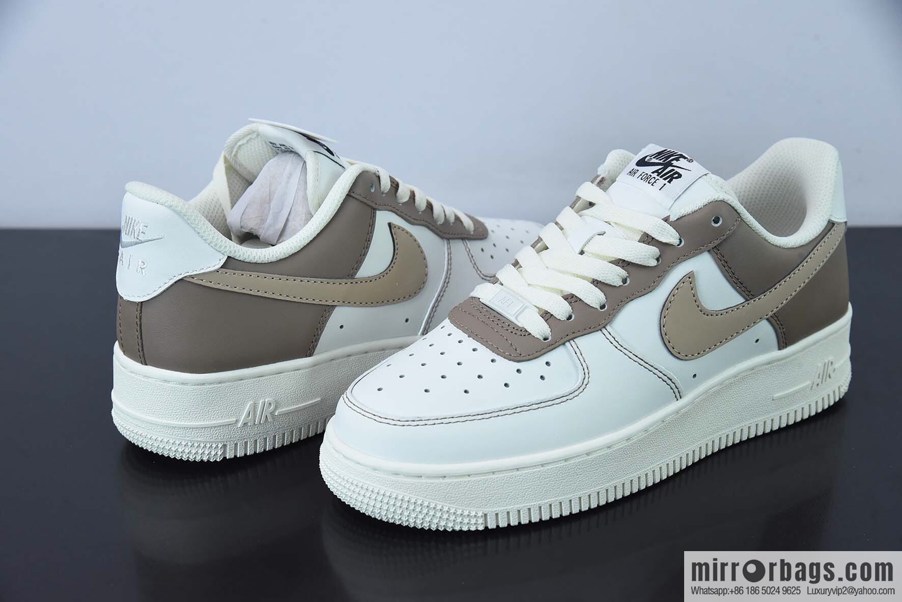 NK Air Force 1 Air Force One low-top sports and leisure shoes, beige mocha brown item number: DT0226-303