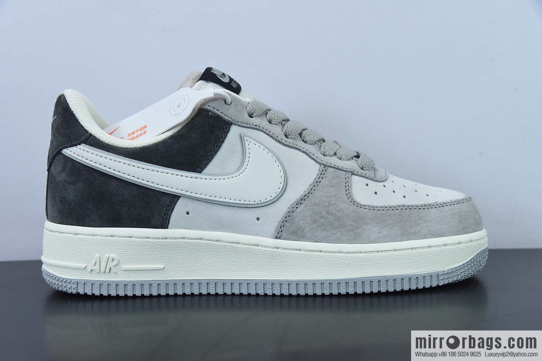 Nk Air Force 1 '07 Low white gray patchwork suede color scheme DW0831-896