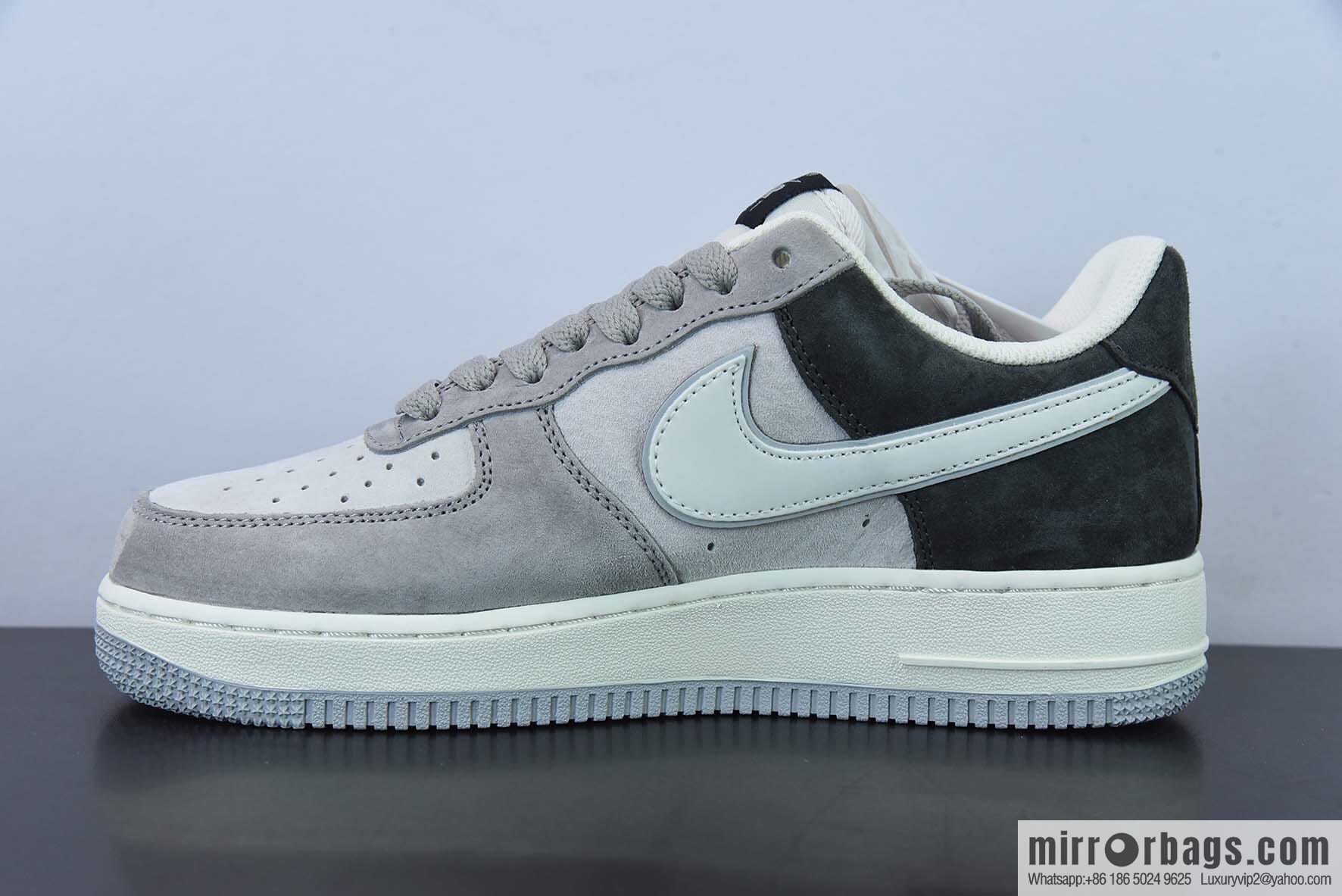 Nk Air Force 1 '07 Low white gray patchwork suede color scheme DW0831-896