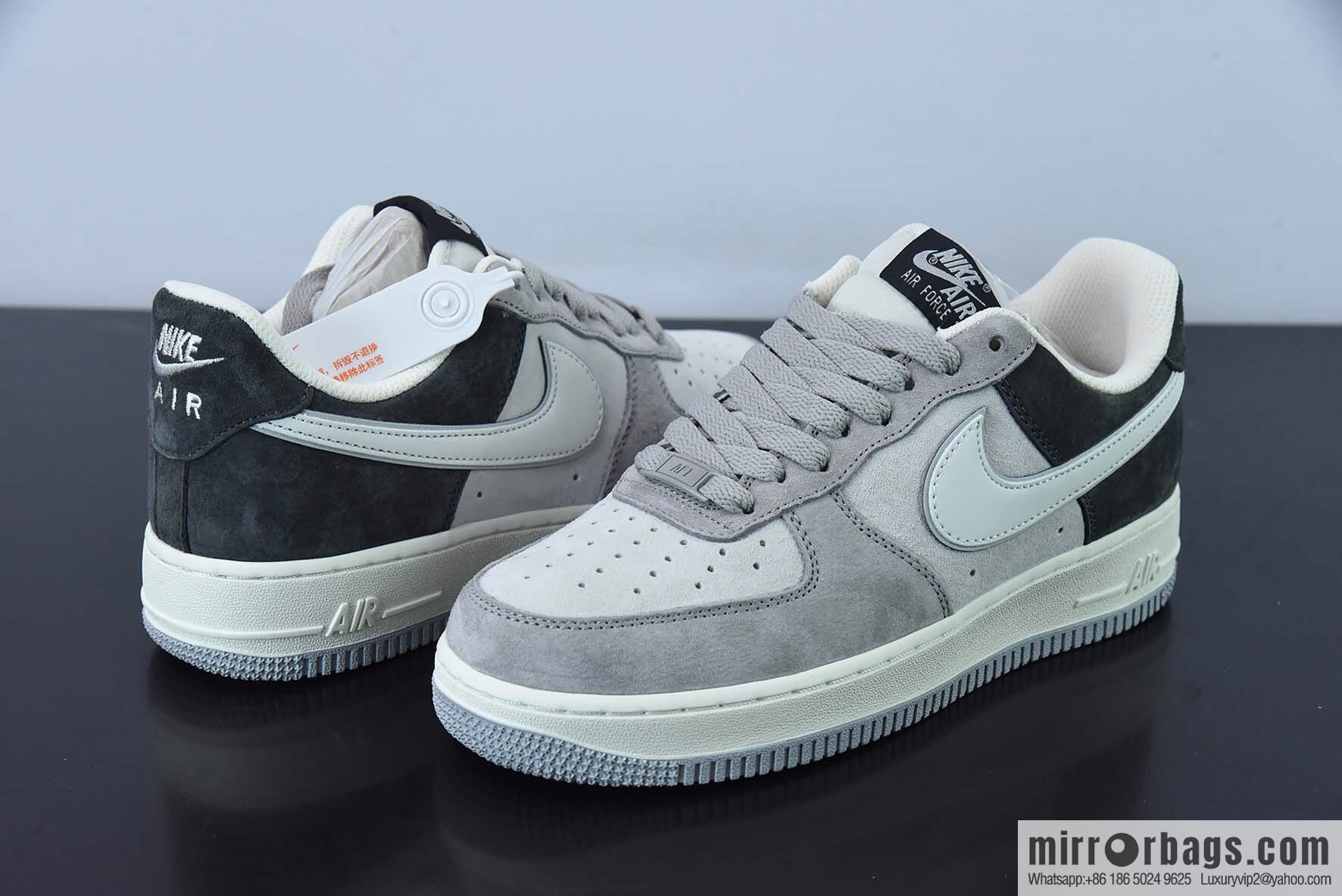 Nk Air Force 1 '07 Low white gray patchwork suede color scheme DW0831-896