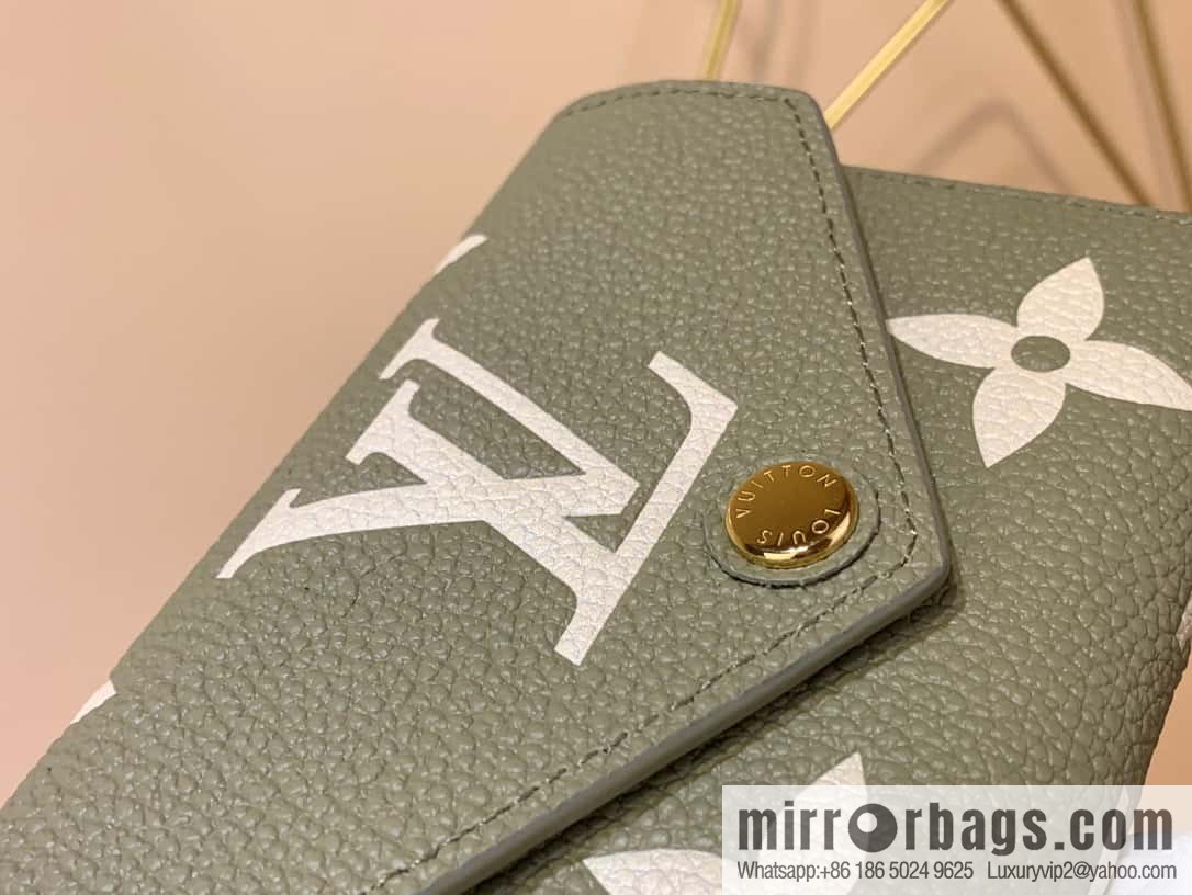 M80086 grass green, silk screen) Victorine wallet