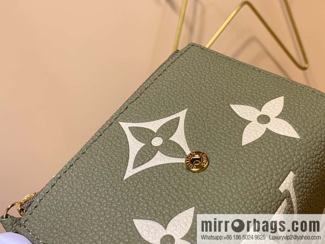 M80086 grass green, silk screen) Victorine wallet