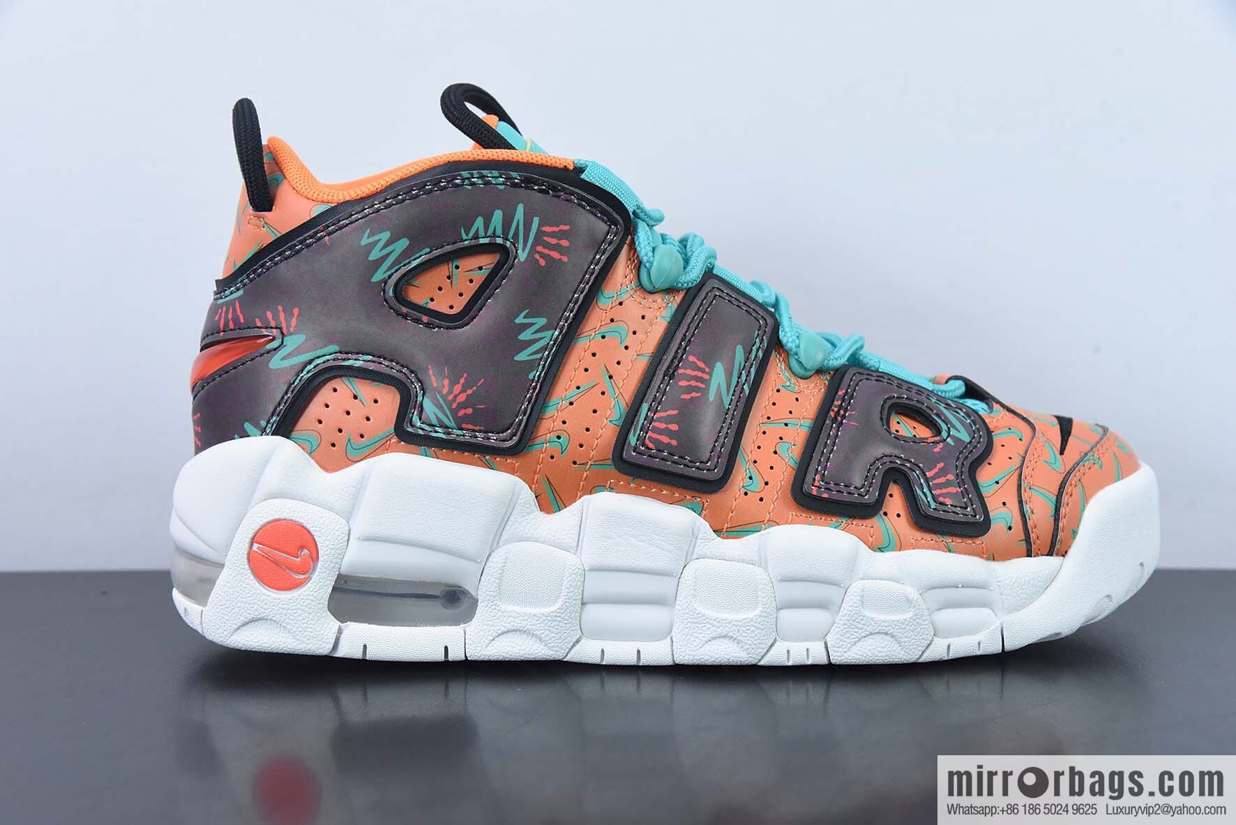Nike Air More Uptempo Pippen Classic High Street Versatile Basketball Shoes SKU: AT3408-800