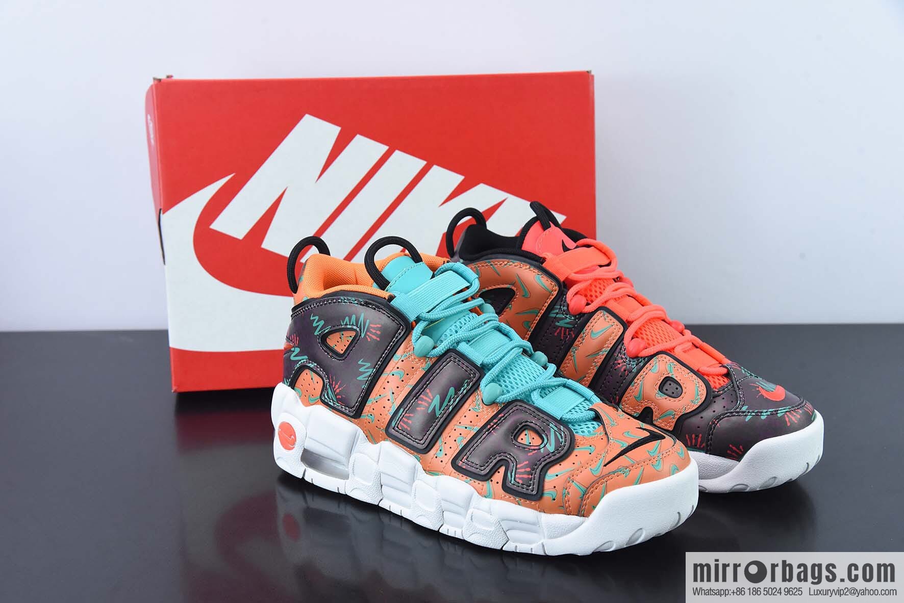 Nike Air More Uptempo Pippen Classic High Street Versatile Basketball Shoes SKU: AT3408-800