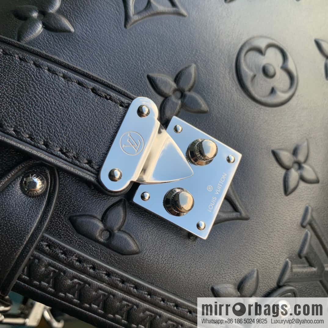M21709 Full Leather Brown M21741 SIDE TRUNK Handbag