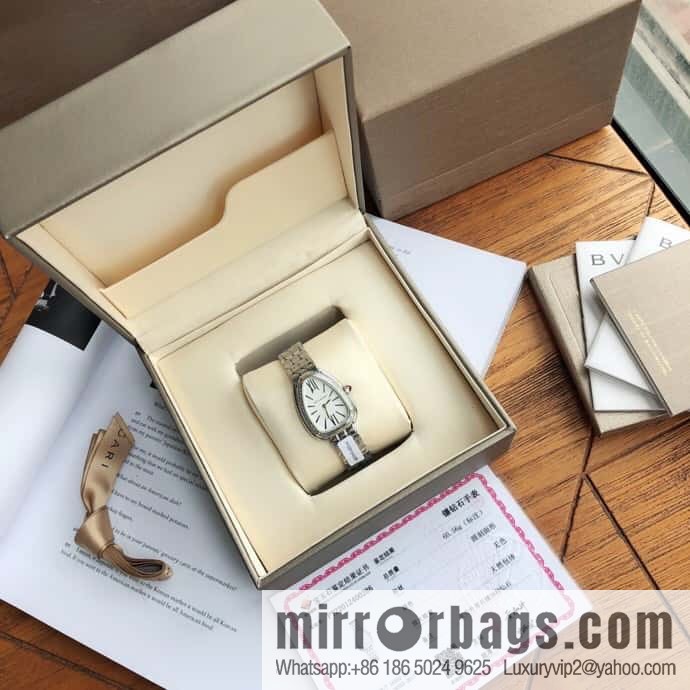 Bvlgari ladies watch, the latest diamond-encrusted Serpenti seduttori snake shadow watch