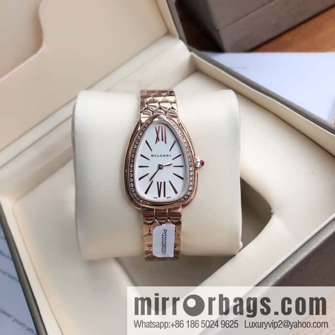 Bvlgari ladies watch, the latest diamond-encrusted Serpenti seduttori snake shadow watch