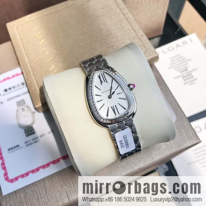 Bvlgari ladies watch, the latest diamond-encrusted Serpenti seduttori snake shadow watch