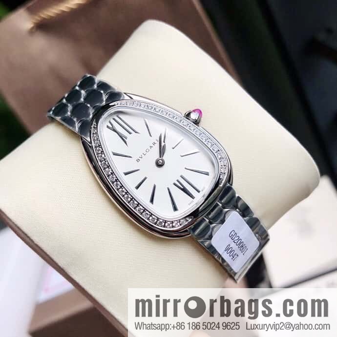 Bvlgari ladies watch, the latest diamond-encrusted Serpenti seduttori snake shadow watch