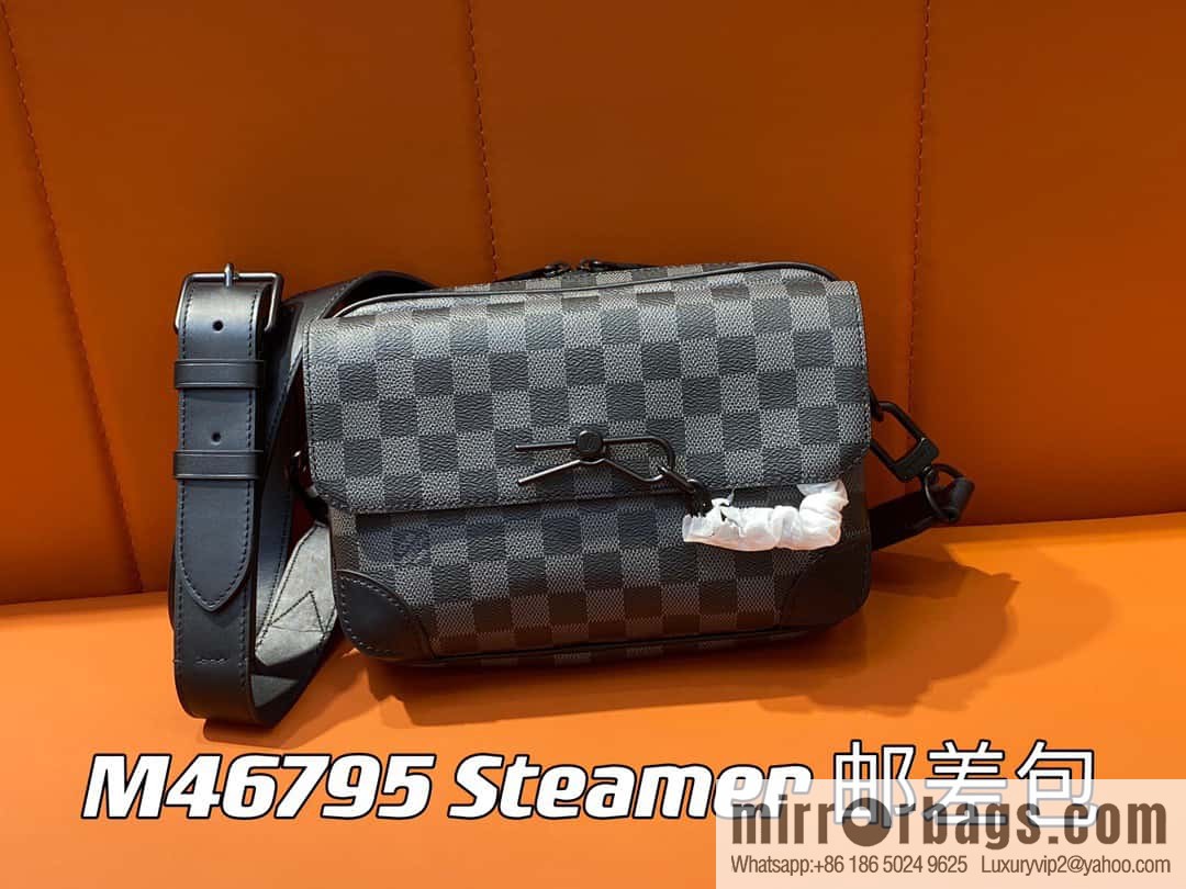 [Original order boutique] M46795 Haige, men's bag messenger bag series Steamer messenger bag
