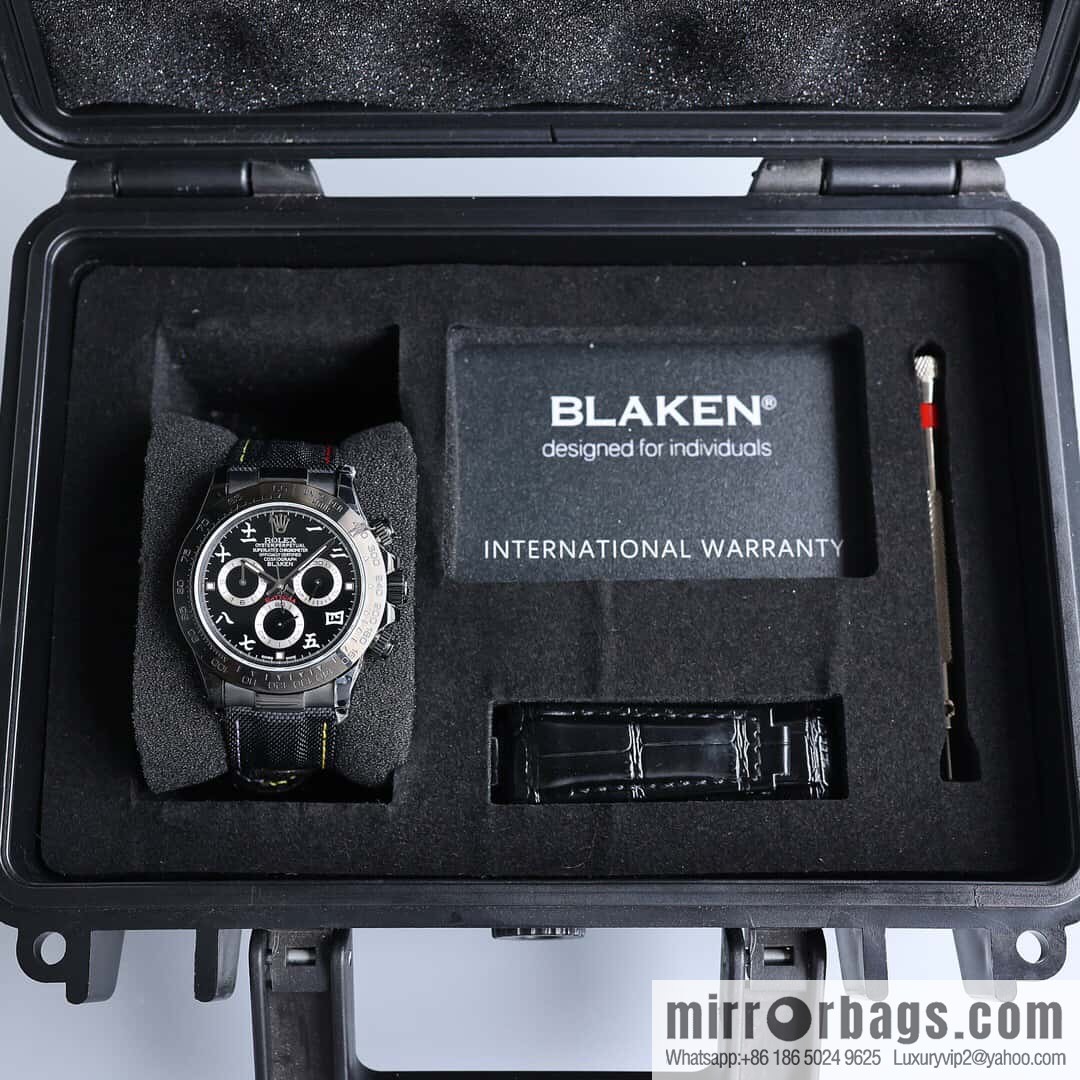 All-black steel Daytona ultra-thin upgraded 12.3mm Daytona Velcro convenient strap style 7750 ultra-thin movement mechanical watch